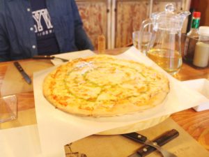 Margherita pizza in Jeju City, Jeju Island
