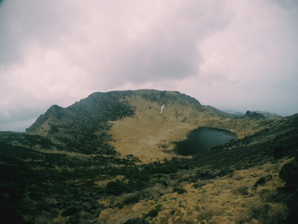 Baengnokdam Crater at the top of Hallasan Mountain