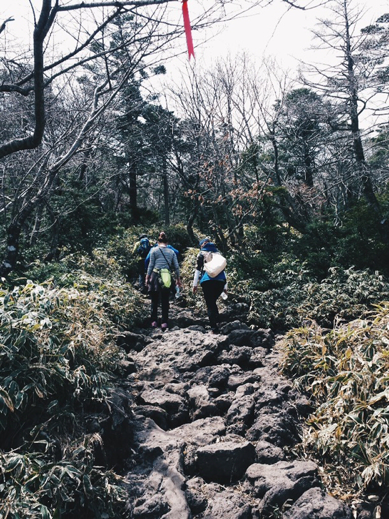 Even rockier path at Hallasan Mountain