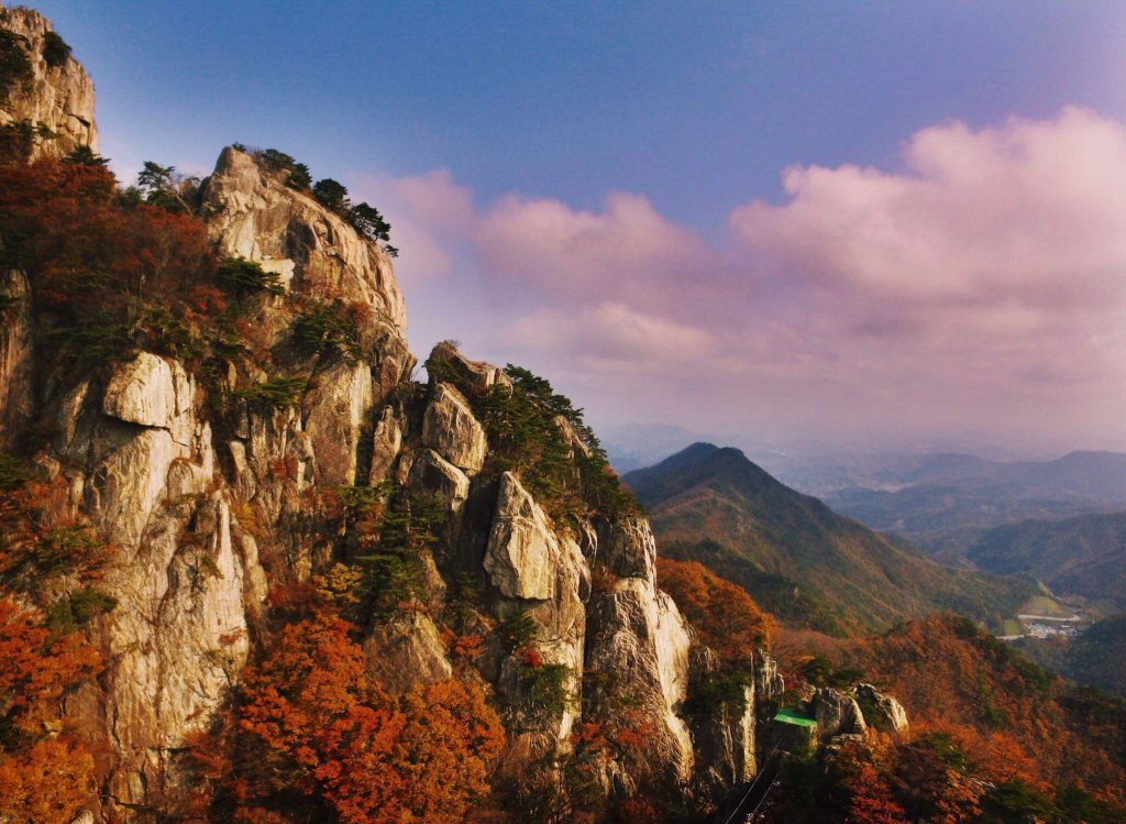 Daedunsan Mountain, beautiful Autumn in Korea