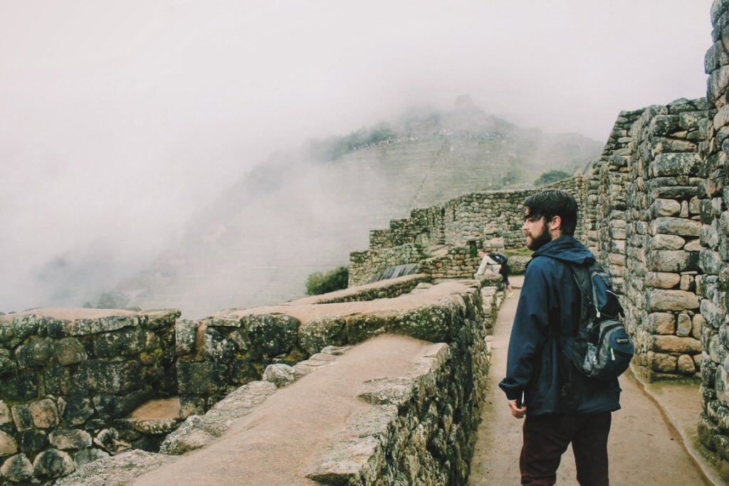 The incredible fog of Machu Picchu in South America