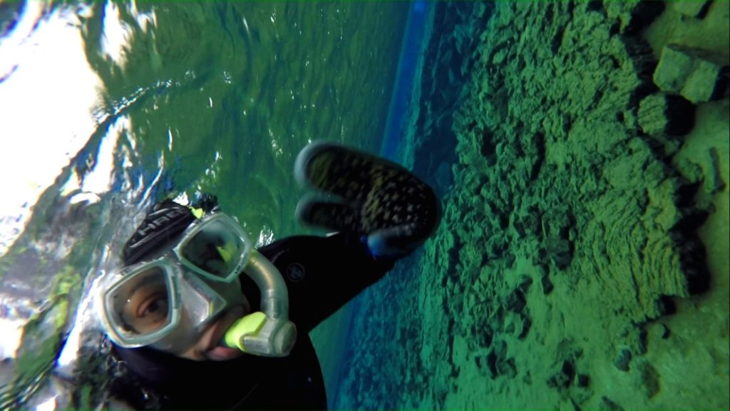 Snorkelling in Iceland, one of the top tourist Iceland points of interest