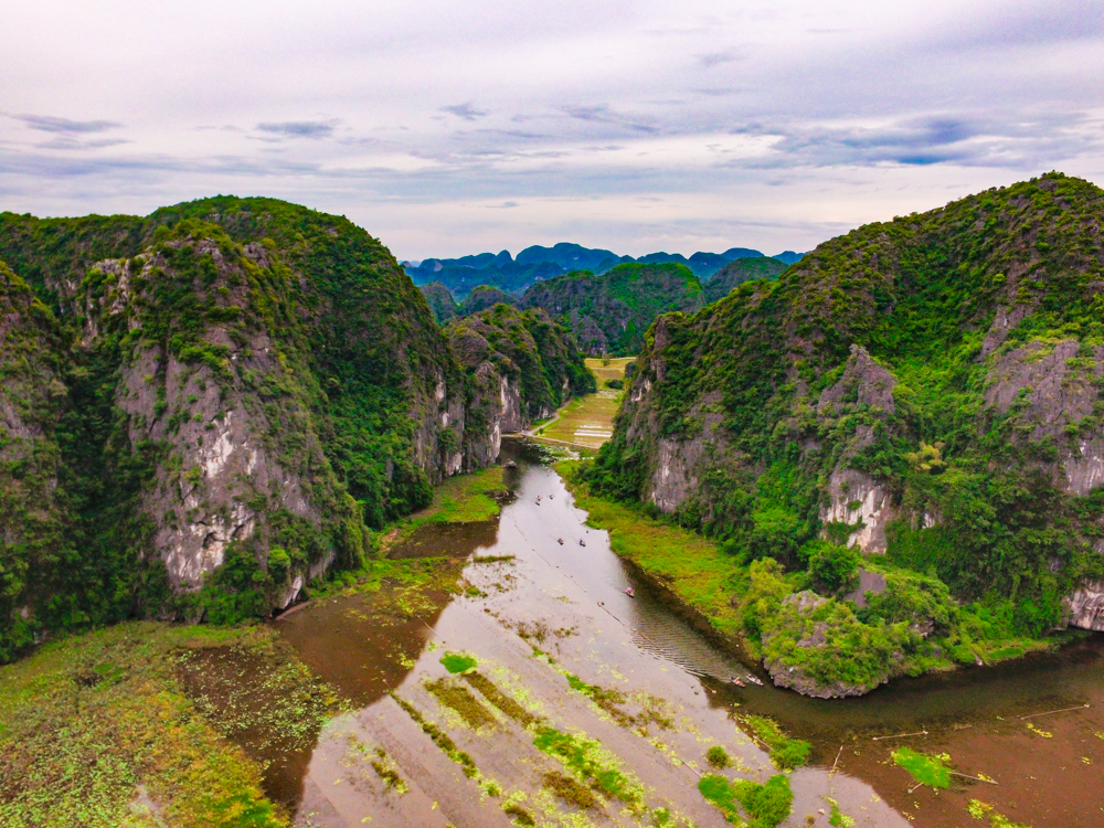 Tam Coc Boat Tour in Ninh Binh, Vietnam Guide for drone
