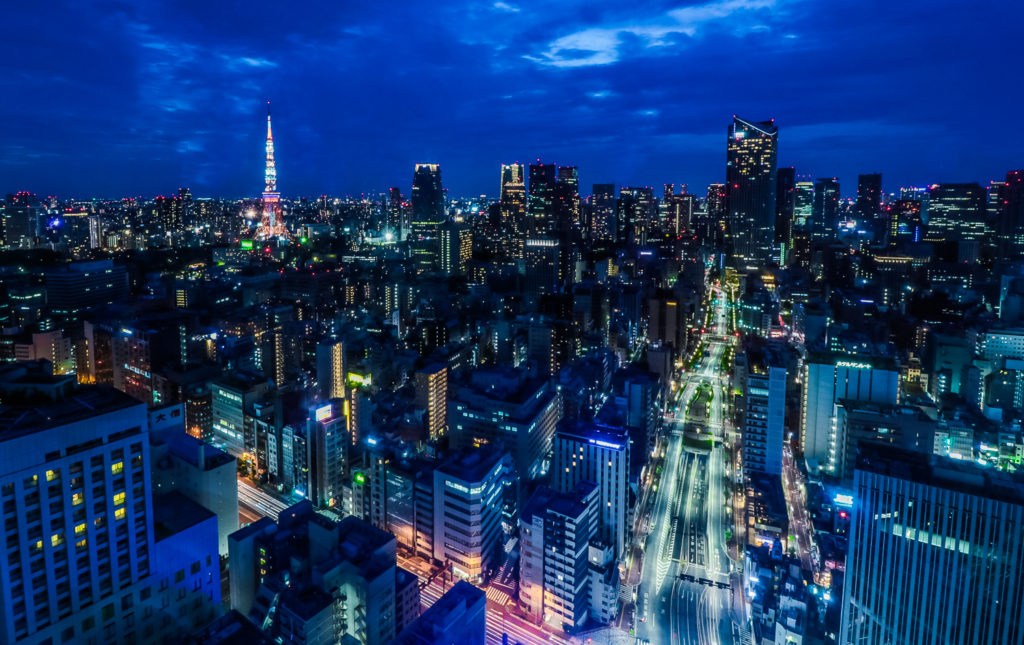 City view of Shiodome Tokyo