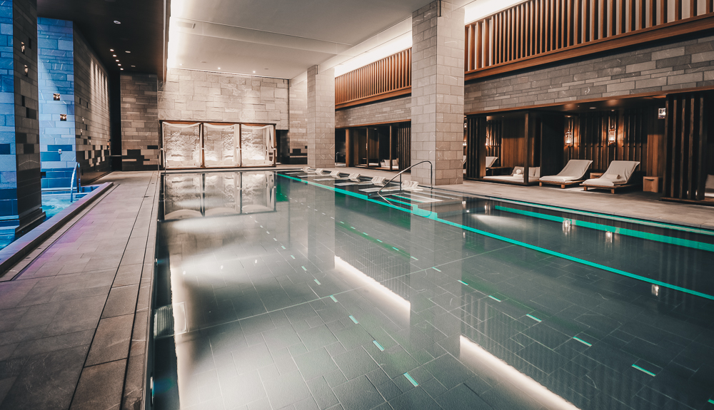 Indoor Pool and Four Seasons Spa at the best Luxury Hotel in Japan
