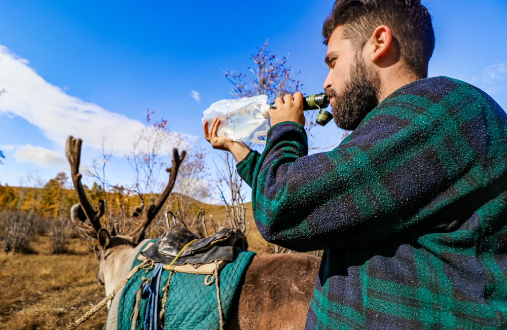Reindeer trek in Mongolia, and getting clean water during it