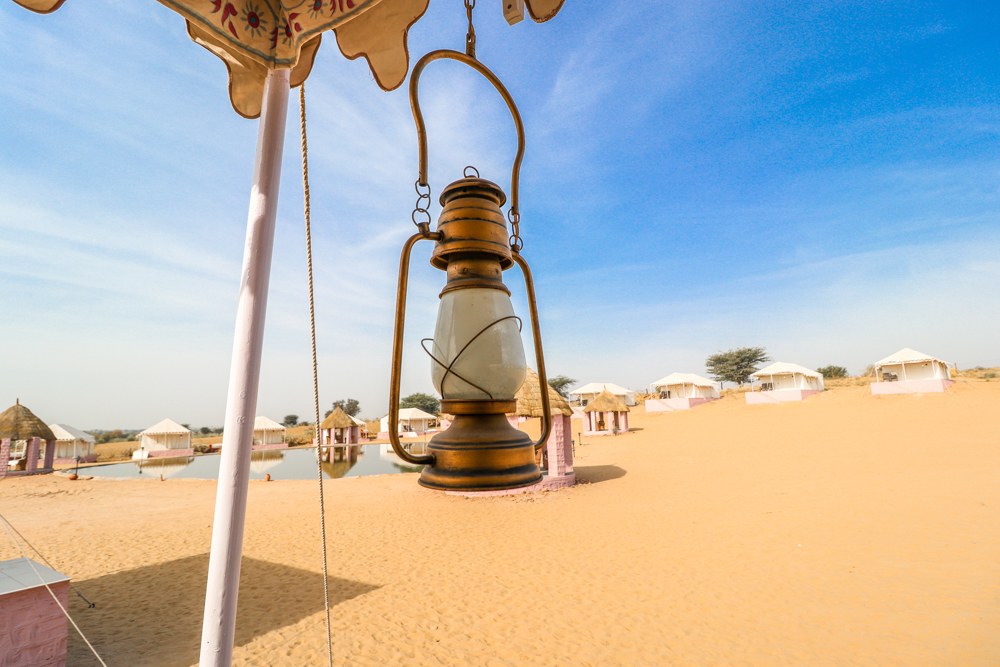 Jaisalmer desert camp from luxury Swiss tents
