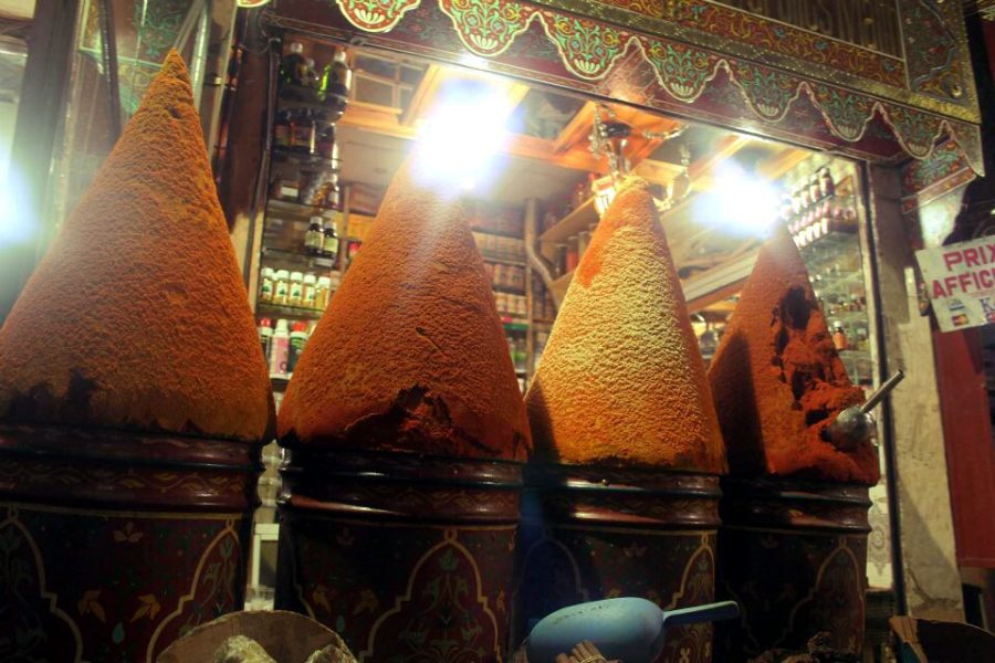 Spices at the Jemaa el-Fna in Marrakech