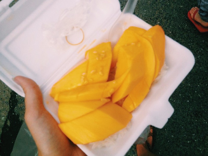 Mango sticky rice in Chiang Mai, Thailand