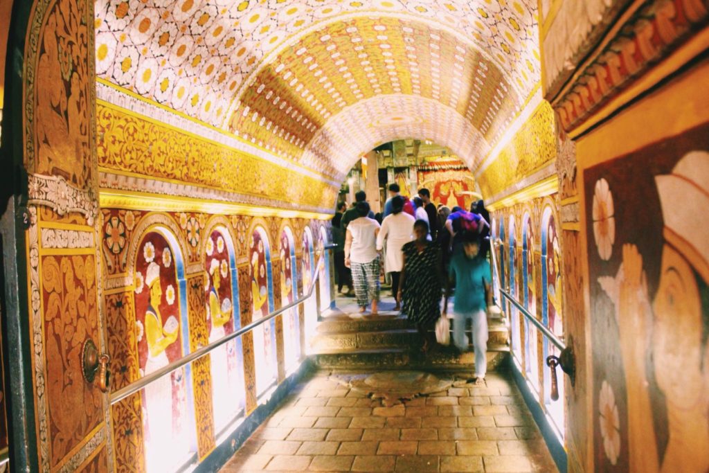 Temple of the Tooth entrance in Kandy, Sri Lanka, one of the top Kandy travel places