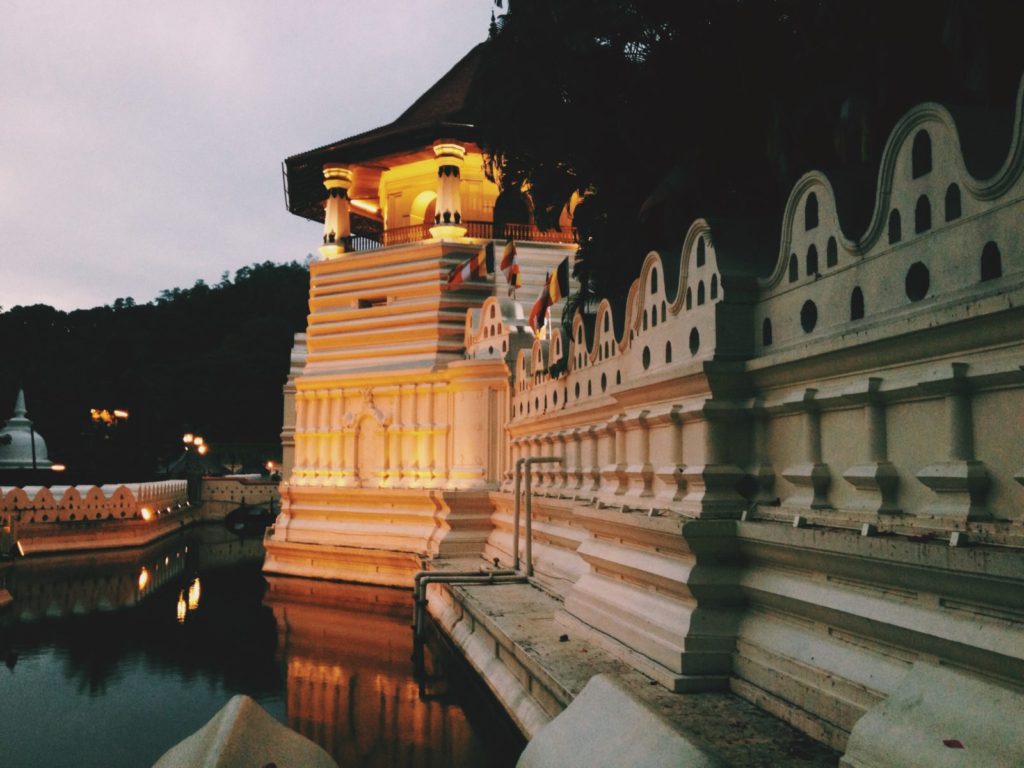 Buddhist Temple of the Tooth in Kandy, Sri Lanka is one of the top Kandy tourist places