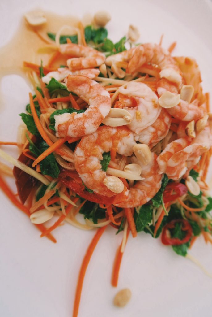 Vietnamese Green Papaya Shrimp Salad (Goi Du Du) is a healthy Vietnamese dish that is also delicious
