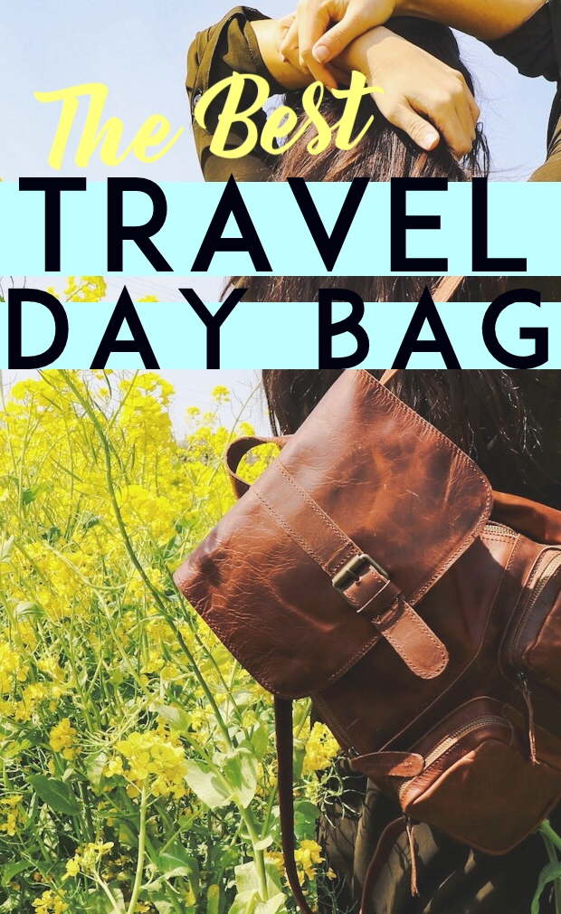 The best travel day bag lets you travel in style while holding everything you need. As a bonus, we've included a packing list of daily travel essentials! | cute leather travel bag | cute leather bag for travel | fashionable travel bag