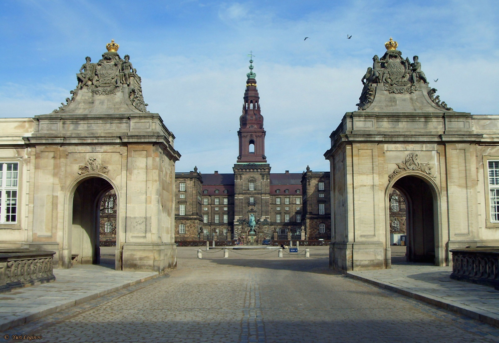 The Christiansborg Palace is one of the best things to do in Copenhagen in December with some beautiful winter snow