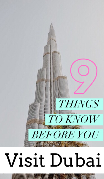 From vending machines to taxis for women, here are 9 ESSENTIAL things to know before going to Dubai UAE to ensure you have the best Dubai trip!