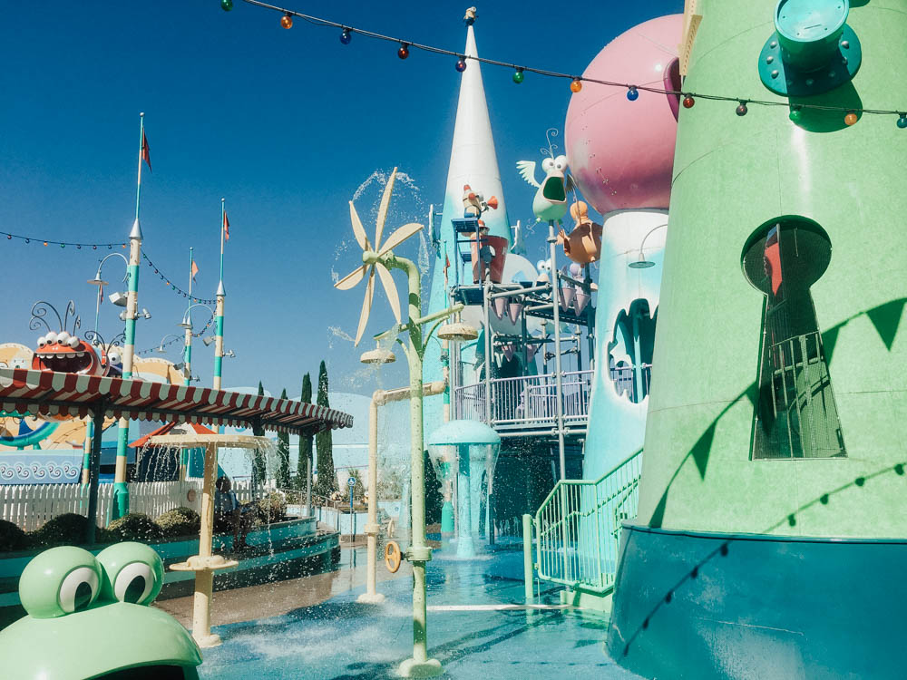 Super Silly Fun Land at Universal Studios Hollywood, the splash zone for kids!