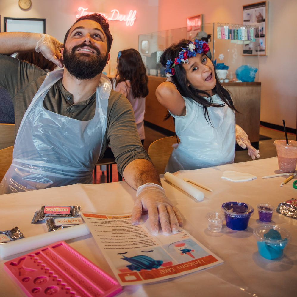 Duffs Cakemix is a DIY cake decorating studio in LA that's the perfect place in LA to take kids to learn to create your own cake design. Our niece loved this Decorate Your Own Cake shop and would happily return!