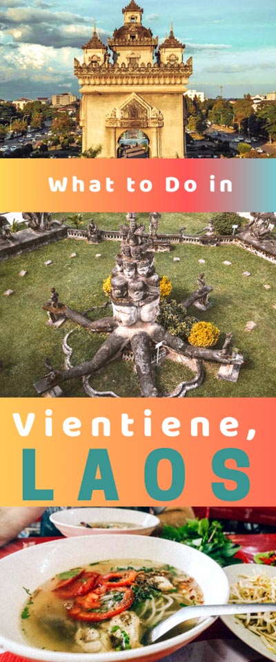 A list of the most fun things to do to in Vientiane, Laos to get some local flavor, learn about the history of this country, and make your trip amazing! From street food to Patuxai Victory Monument and Vientiane Buddha Park, we've compiled a DEFINITIVE list of what to do in Vientiane, Laos, to ensure you hit all the must-see Vientiane attractions! Places to Visit in Vientiane, Laos | Places to See in Vientiane, Laos | Vientiane Itinerary | Vientiane Sightseeing | Vientiane Tourist Spots