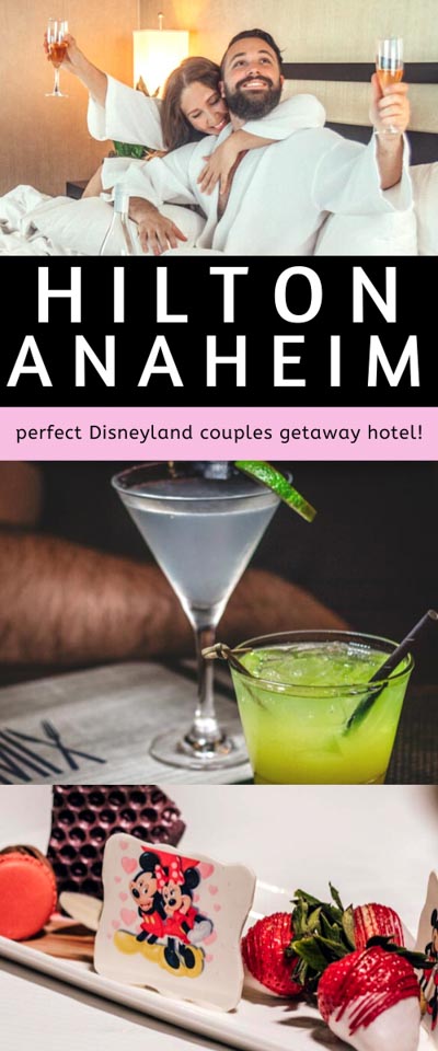 Perfect for couples, families, AND business travelers, the Hilton Anaheim is our TOP pick for hotels that are walking distance to Disneyland, California! The Hilton Anaheim provides guests with every amenity, from a heated pool, world-class dining, comfortable rooms, and top guest service — all within convenient walking distance to Disneyland. | romantic couples getaway hotels near Disneyland park | disneyland hotels | where to stay near Disneyland | Disneyland travel
