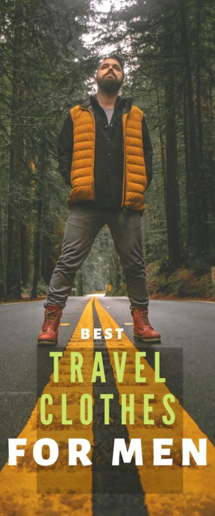 We found the best men's travel clothing that's fashionable AND functional. Here's a review of Urban Pioneers men's travel wear, including details about the comfort, quality, style, and functionality of the mens travel clothes in rainy, snowy winter weather. For the best clothes to travel in that look and feel good, this is our new favorite. | best travel clothes for men | best travel jacket men's | travel gear for men | stylish travel clothes for men | travel pants men comfortable travel clothes