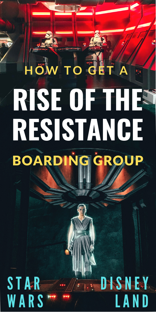 Here's how to ride Rise of the Resistance in a boarding group to ensure you get to experience this new attraction at Star Wars Galaxy's Edge in Disneyland! Since the Rise of the Resistance opening date, this has been the best and most popular ride at Disneyland, and so it can be almost impossible to get on it. Here's everything you need to know to join a boarding group and get on the Star Wars ride! | rise of the resistance ride guide for Disneyland Anaheim, California