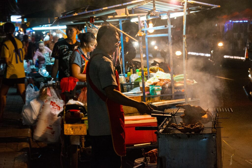 Visiting a Vientiane night food market is one of the most fun things to do in Vientiane