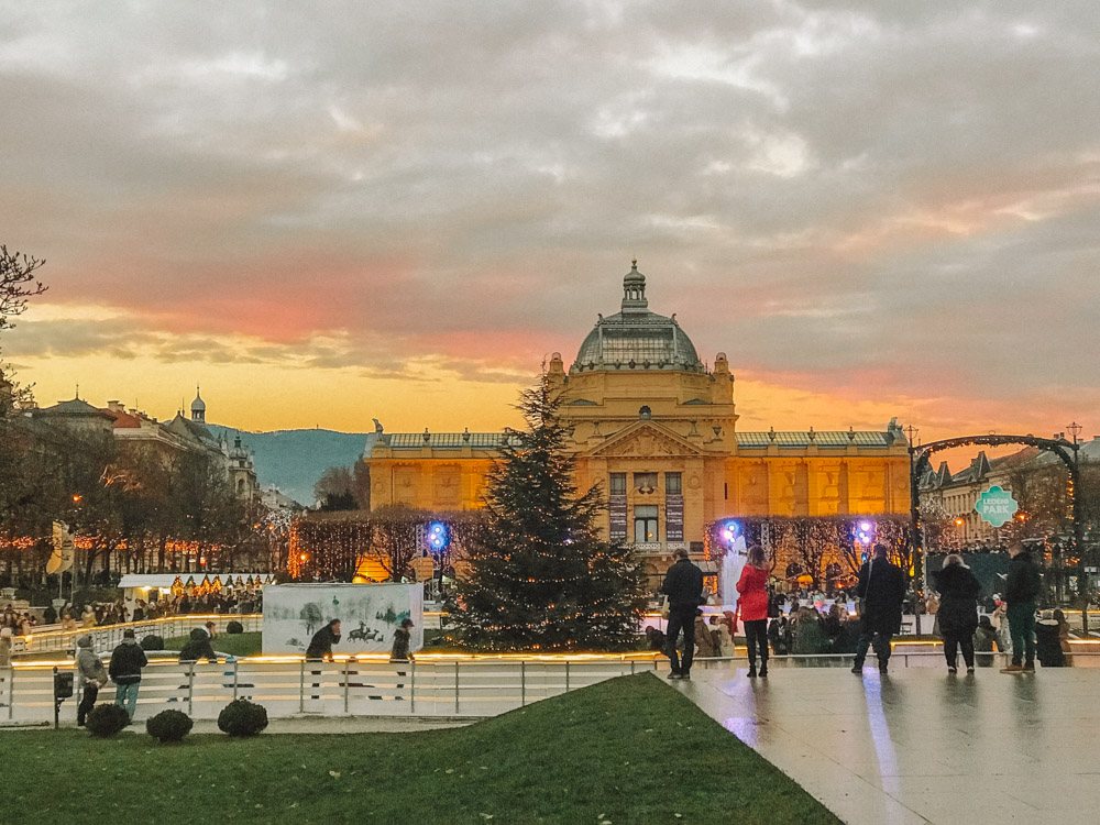 Zagreb Christmas Market is one of the best places for Croatia couples holidays