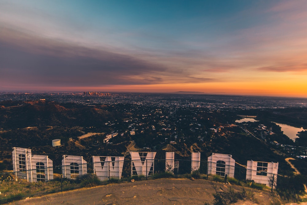 Mount Lee to the back of the Hollywood Sign on 5 day itinerary for la