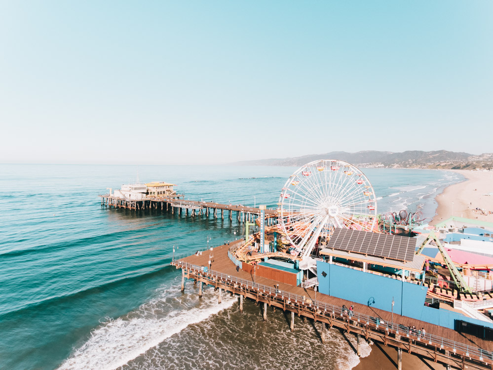 Santa Monica Pier on my 5 day itinerary for los angeles