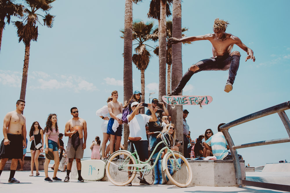 Venice Beach Skatepark on my Los Angeles 5 Day Itinerary