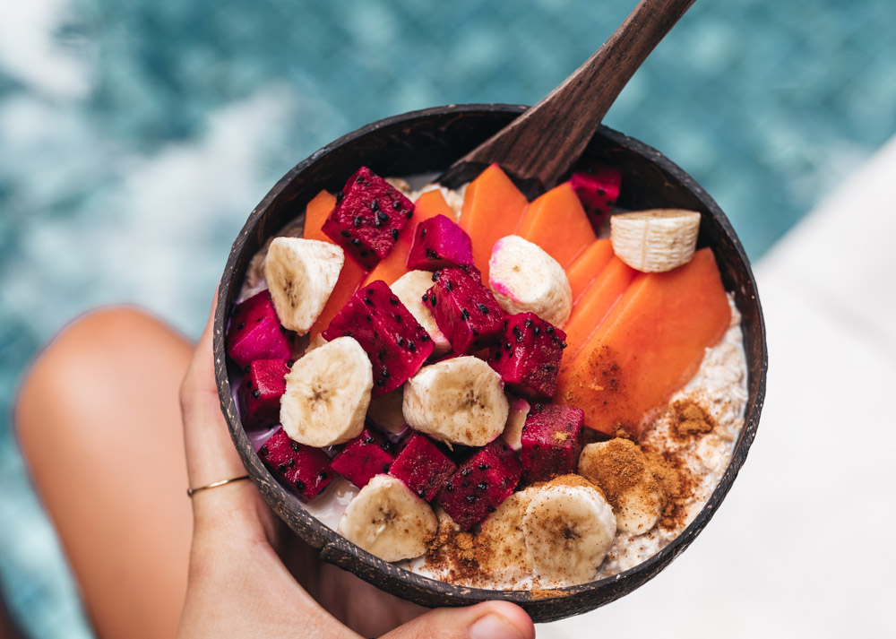 Having a tropical smoothie bowl is essential in Bali