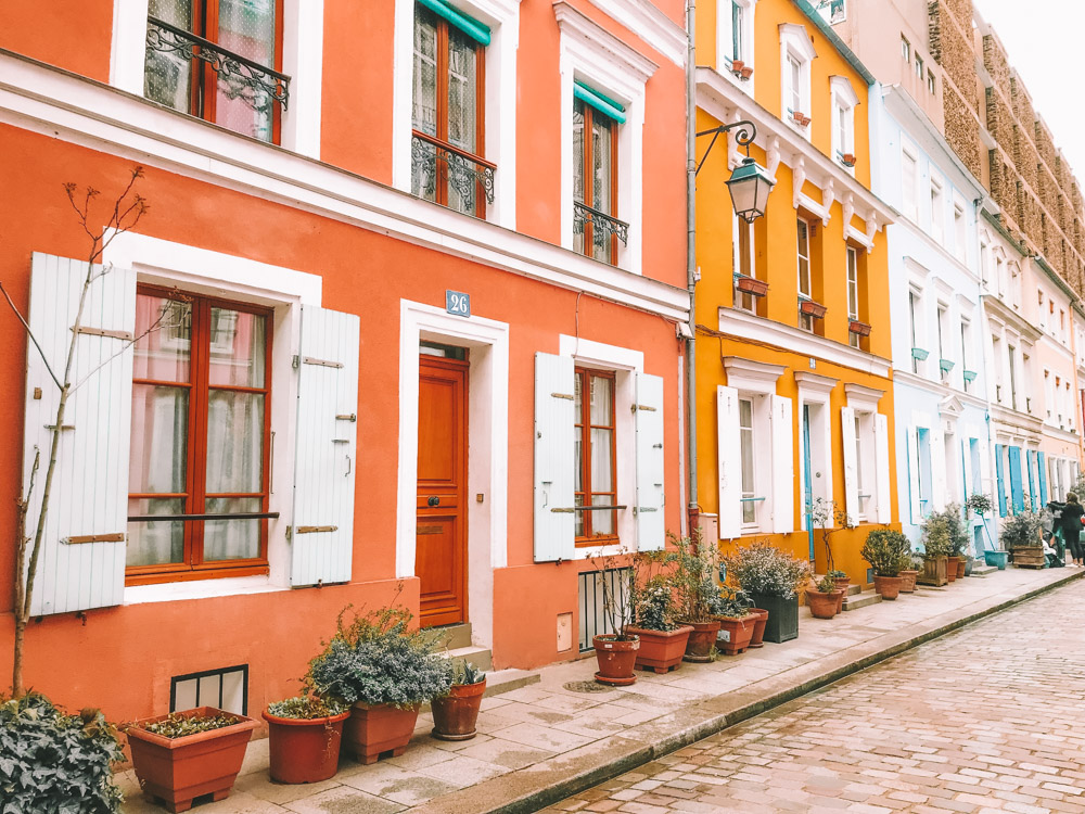 Rue Cremieux is one of the hidden Paris attractions for insta-worthy photo shoots