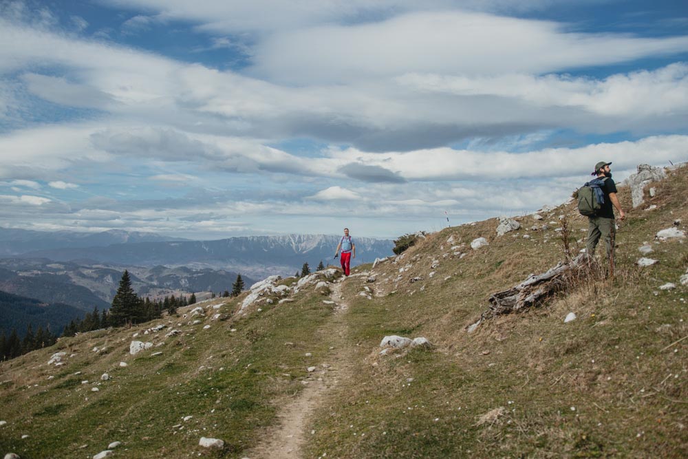 Romania hiking trails in Bucegi Mountains