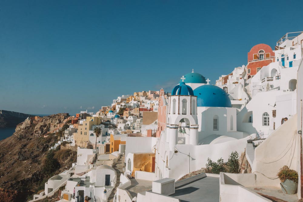 Visiting Santorini on small ship cruises of the Greek islands with Celestyal Cruises