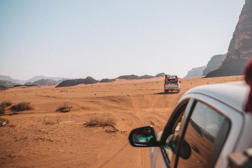 Wadi Rum jeep tour is one of the most fun things to do in Jordan