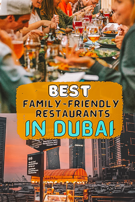 Looking for places to eat in Dubai for families? Find yourself in the United Arab Emirates without any idea of the top family-friendly restaurants in Dubai for you and your kids? Whether it's breakfast, lunch, or dinner in Dubai, here are the best restaurants in Dubai for families! where to eat in dubai uae | best dubai food for families | top dubai restaurants for families | dubai family trip vacation | eating in dubai foodies guide | best food in dubai | dubai food guide