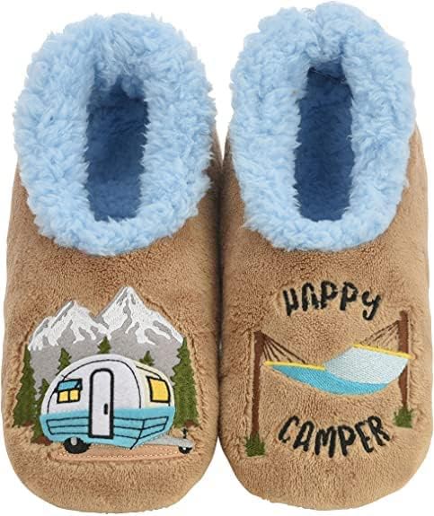 These cozy camping slippers are one of the best gifts for an outdoorsy girlfriend
