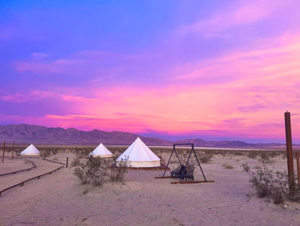 Glamping near Joshua Tree National Park at Sunkissed Glamping