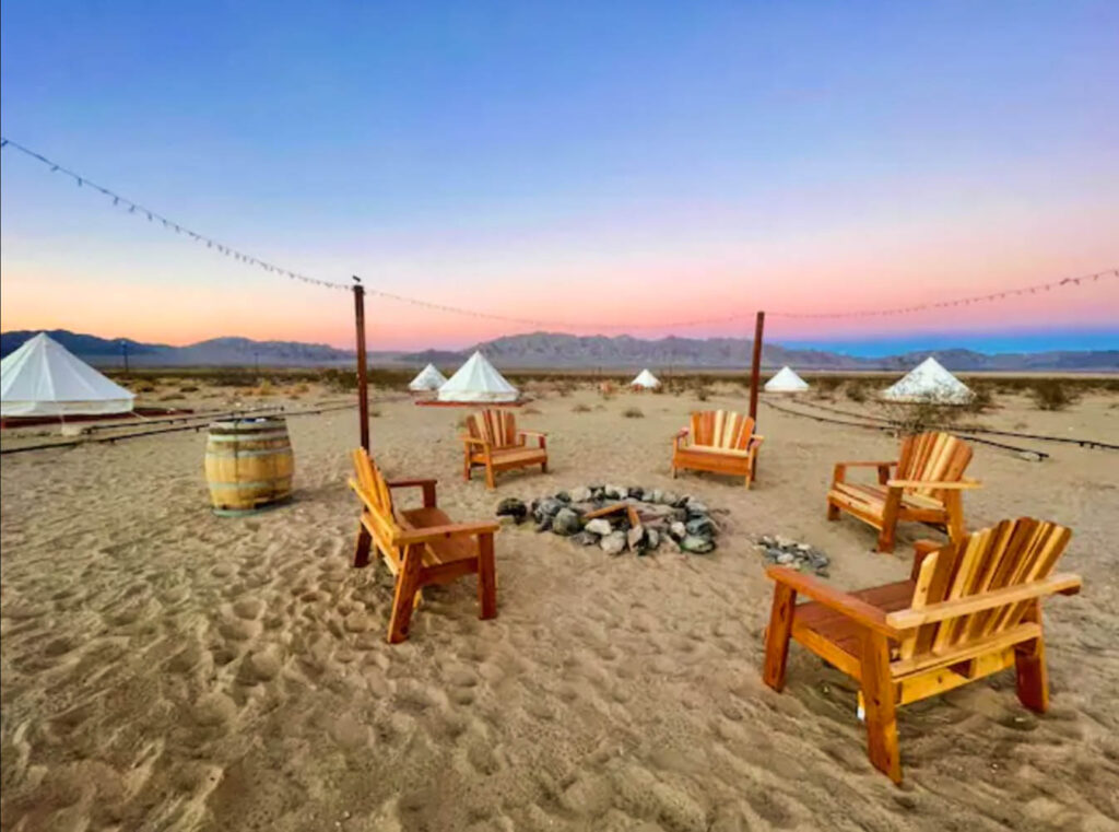 Glamp Joshua Tree sites at Sunkissed Glamping