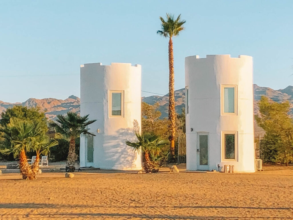 Castle House estate offers glamping near Joshua Tree national park, and you can stay in the castles for some of the most unique places to stay in Joshua Tree