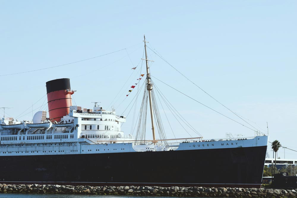The Queen Mary is one of the best romantic things to do in Long Beach, CA