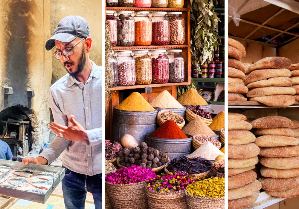 Our Marrakech street food tour guide with A Chef's Tour in Morocco for authentic Moroccan food