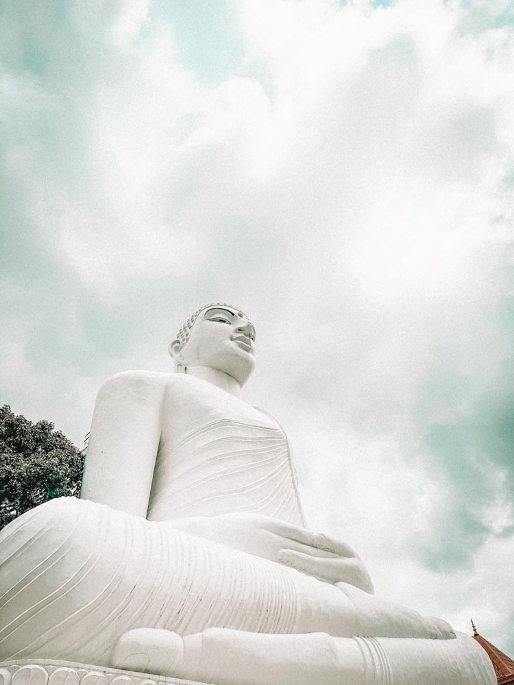 Bahirawakanda Temple Buddha Statue in Kandy, Sri Lanka